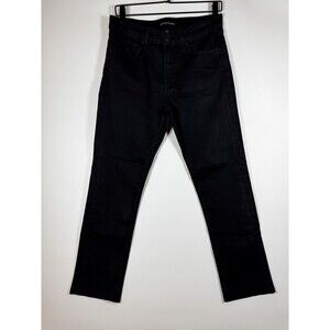 Monfrere Greysone Jeans Mens 30 Black Wash Noir Slim Fit Japanese Denim USA